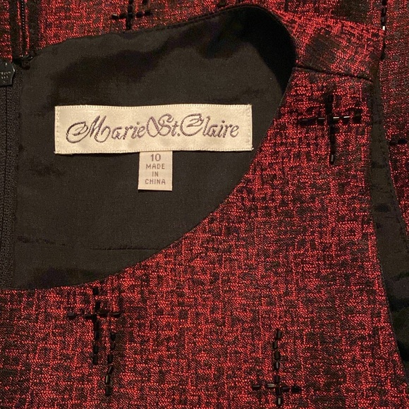 CLEARANCE ✨ Marie St Claire Brocade Beaded Top VTG - Picture 4 of 10